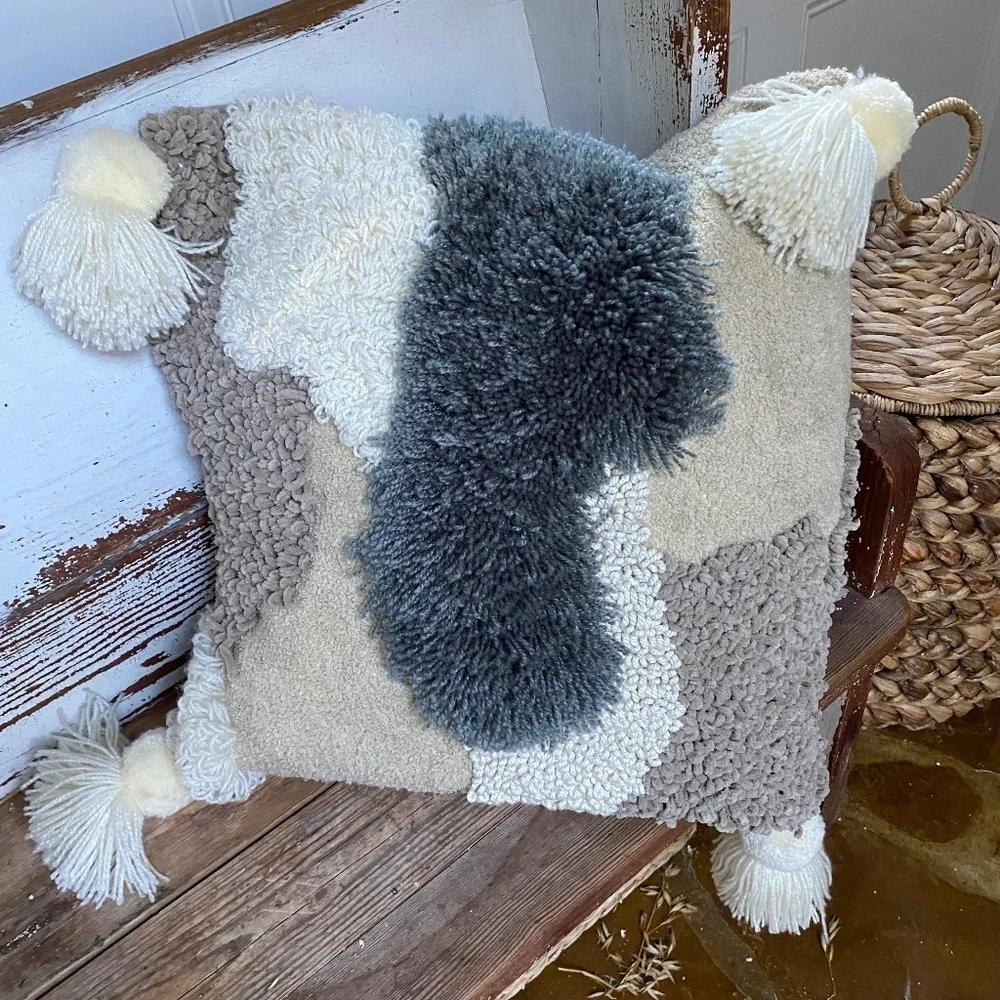 Anthropologie unique pillow